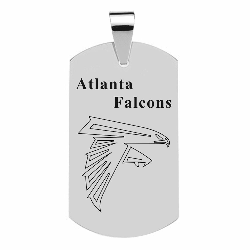 ATLANTA FALCONS TITANIUM STEEL DOG TAG