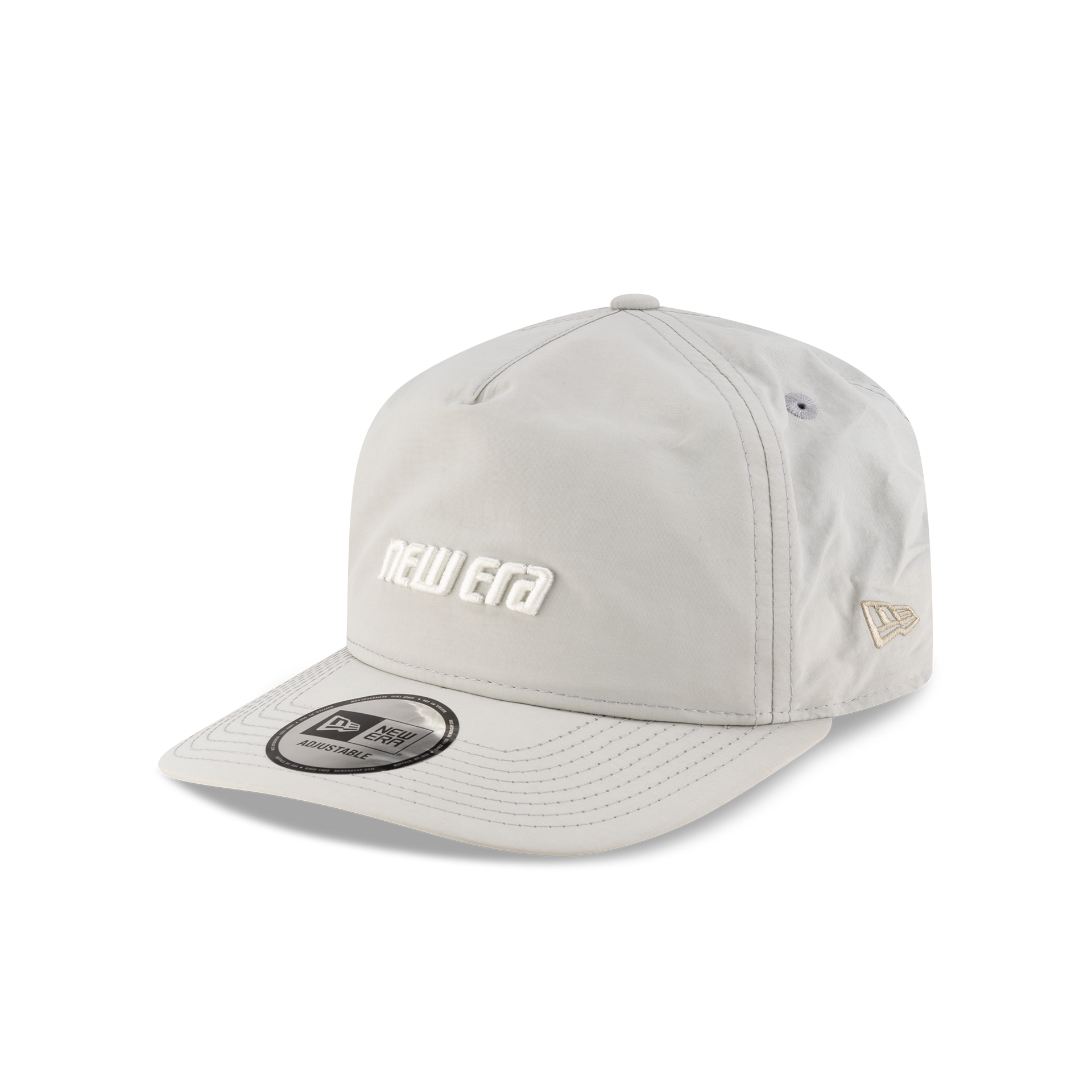 New Era Branded Raised Flag Mirage Gray Golfer Hat