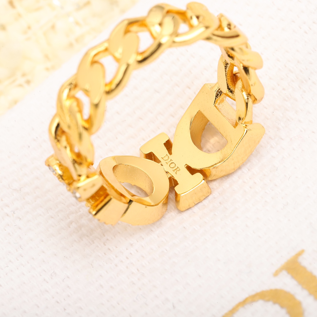 Dior Alphabet Full Diamond Ring