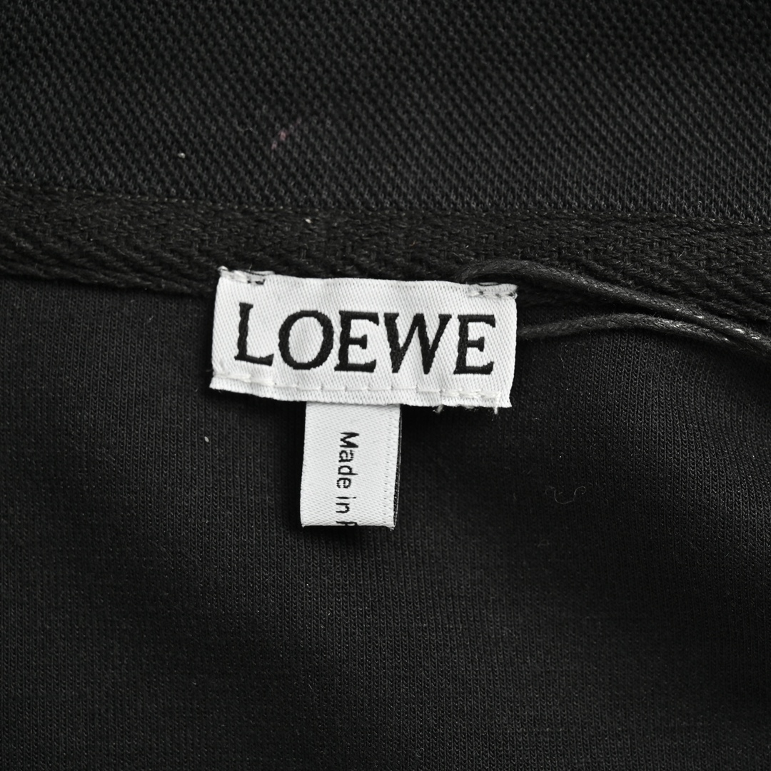 Loewe 24Fw color-block web embroidered trousers