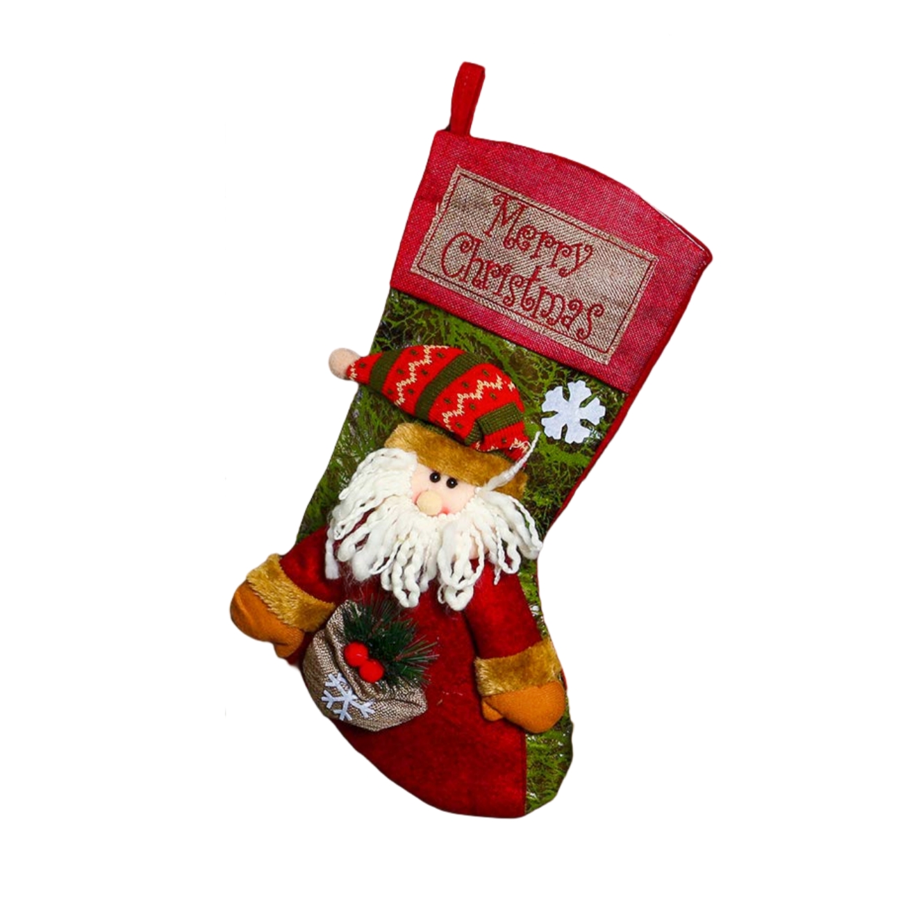 💥ON SALE💥Classic Large Christmas Stockings with Santa, Snowman & Reindeer🎅