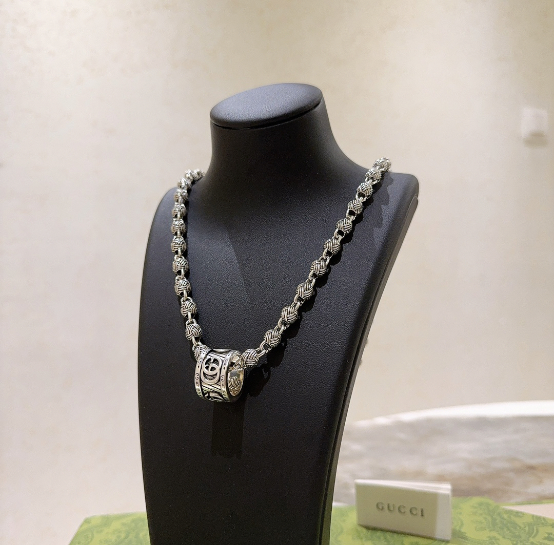 Gucci Anger Forest Series Braided Ball Vintage Necklace