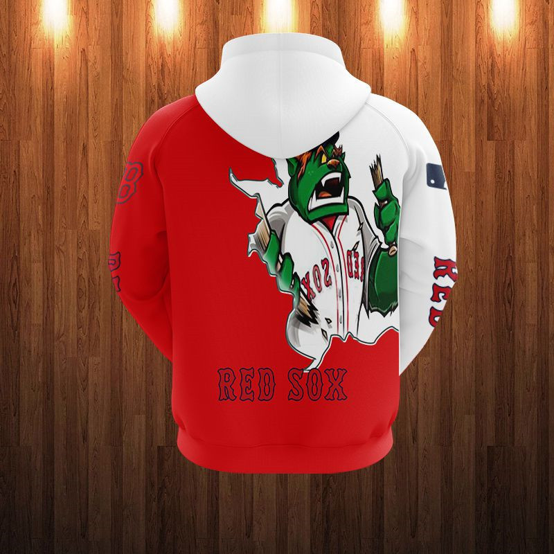 BOSTON RED SOX HOODIES 3D MASCOT DESIGN