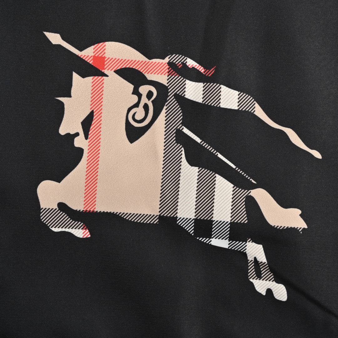 Burberry 24ss check horse beach shorts
