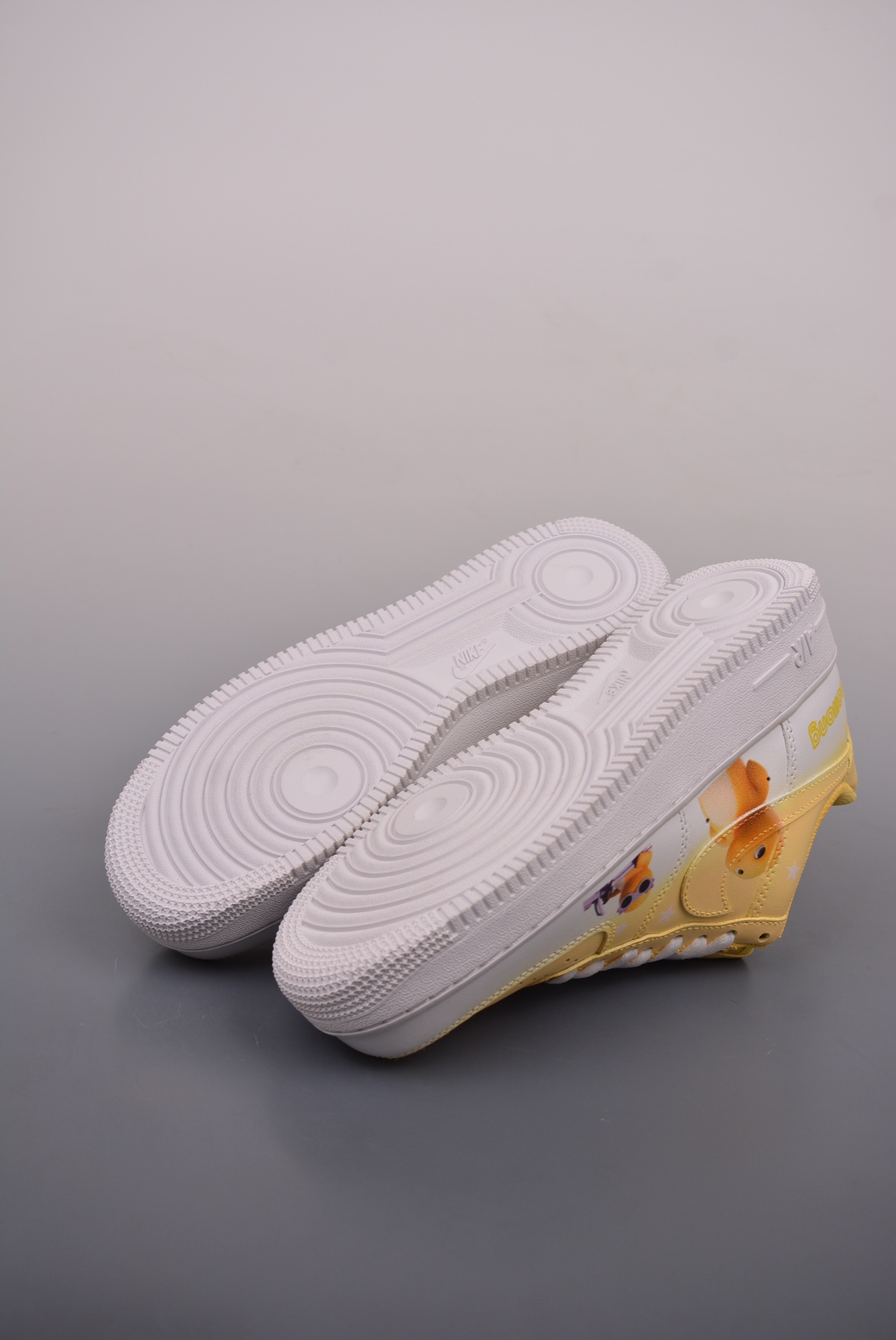 Nike Air Force 1 Low White and Yellow Little Dragon  BS8805-602