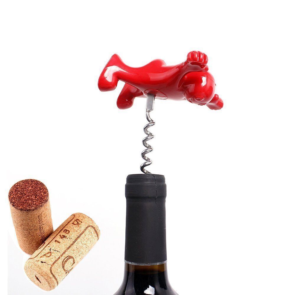Funny Red Man  Wine Bottle Stopper Bottle
