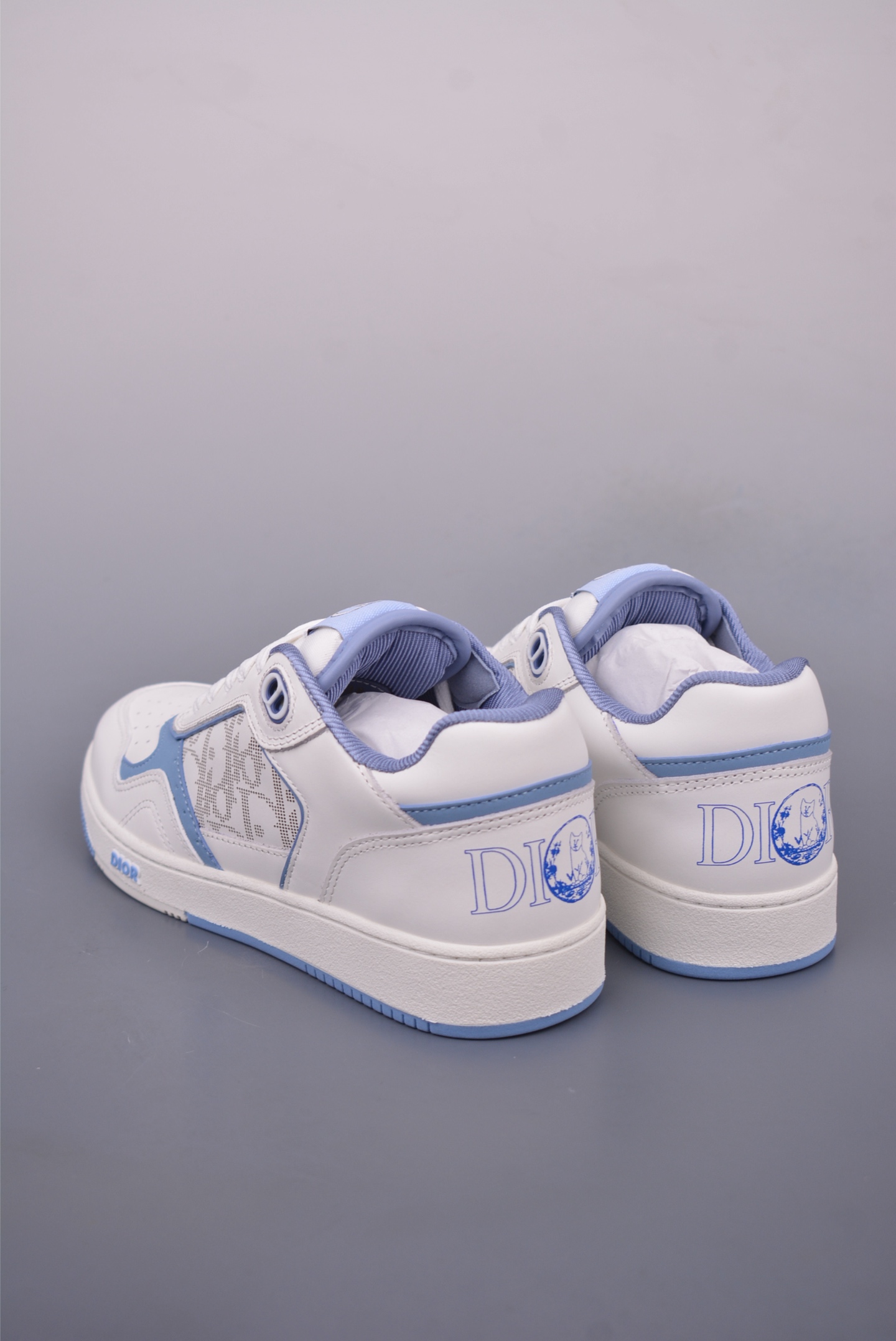 Dior B27 series leather stitching D print LOGO casual shoes KCK222NGGL1111