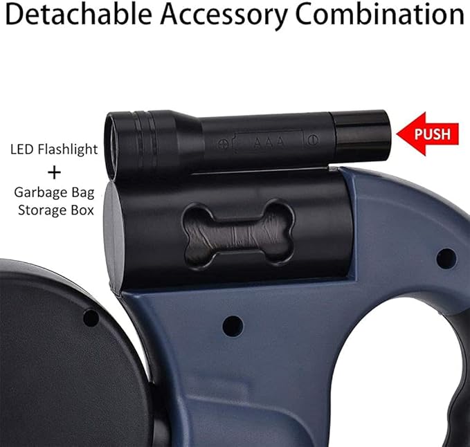 🐶🐶Dog automatic retractable leash (with LED flashlight)
