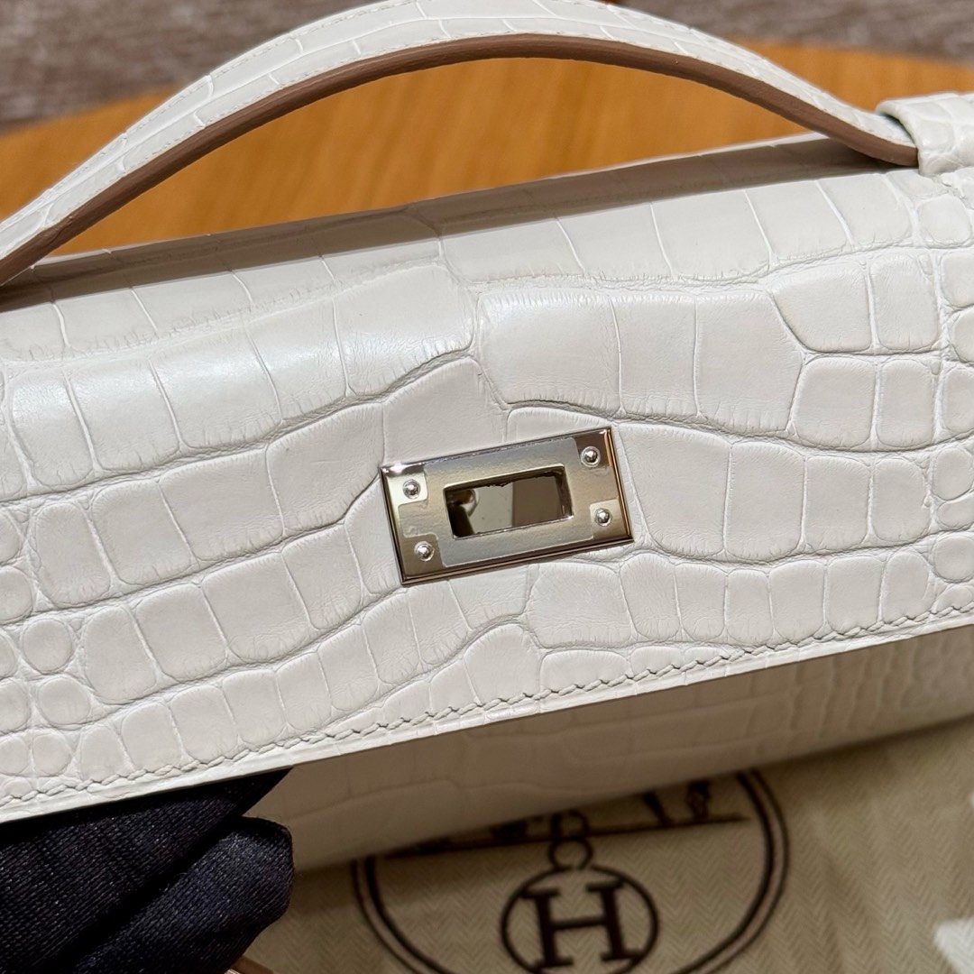 Hermes Kelly Pochette 1 10Craie Handbag (Handmade to Order)