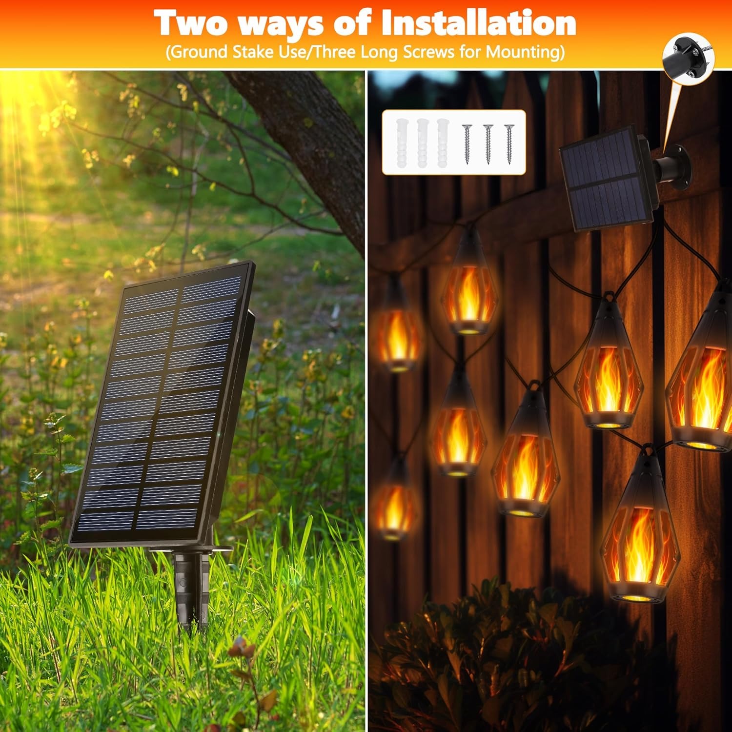 🔥ON SALE🔥Solar Flame String Lights
