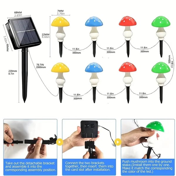 (🔥✨2023 HOT SALE-Save 50%OFF)--New Solar Mushroom Light--BUY 2 GET 10% OFF & FREE SHIPPING