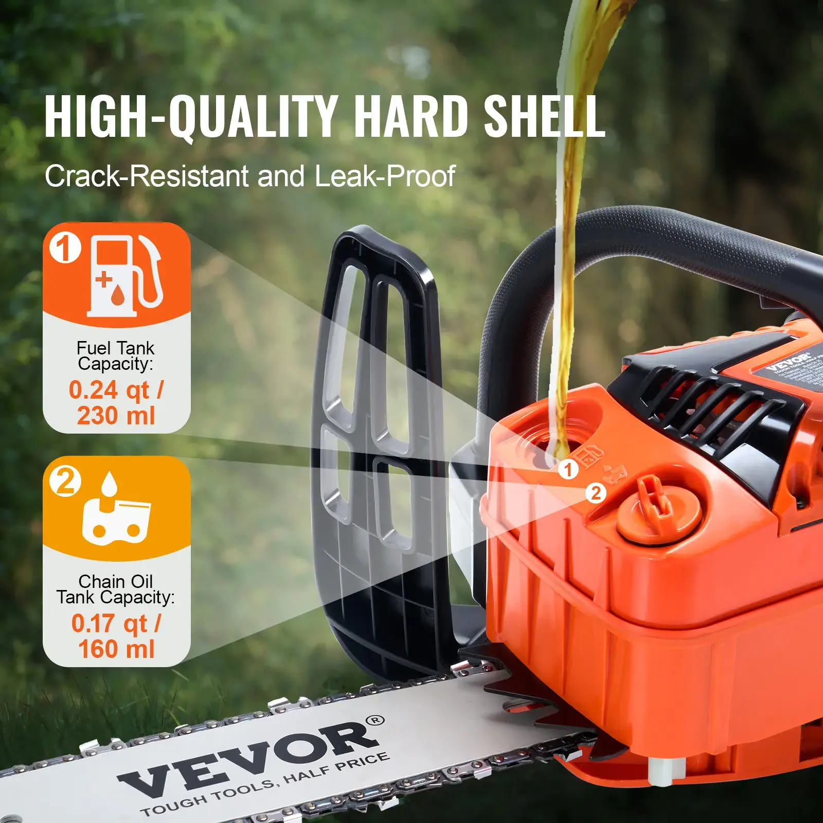 Gas Chainsaw, Various specifications, Gasoline Powered Chain Saw, Handheld Cordless Petrol Chainsaws for Tree Wood Branch Cutting, Tree Trimming, Land Clearing, Farm Garden Ranch Forest Cutting Use