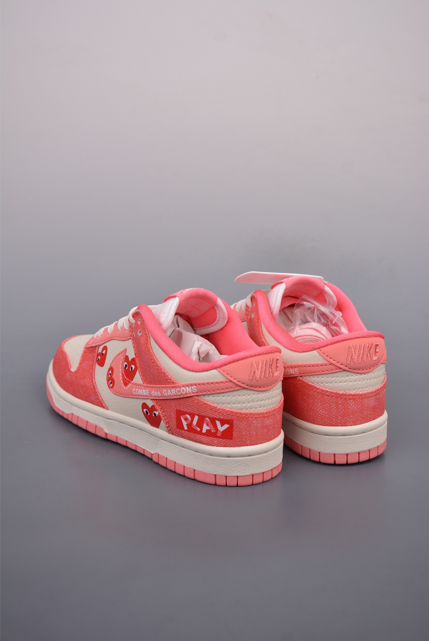 Comme des Garcons x Nike By You SB Dunk Low Retro SP Pink Beige KK1333-023
