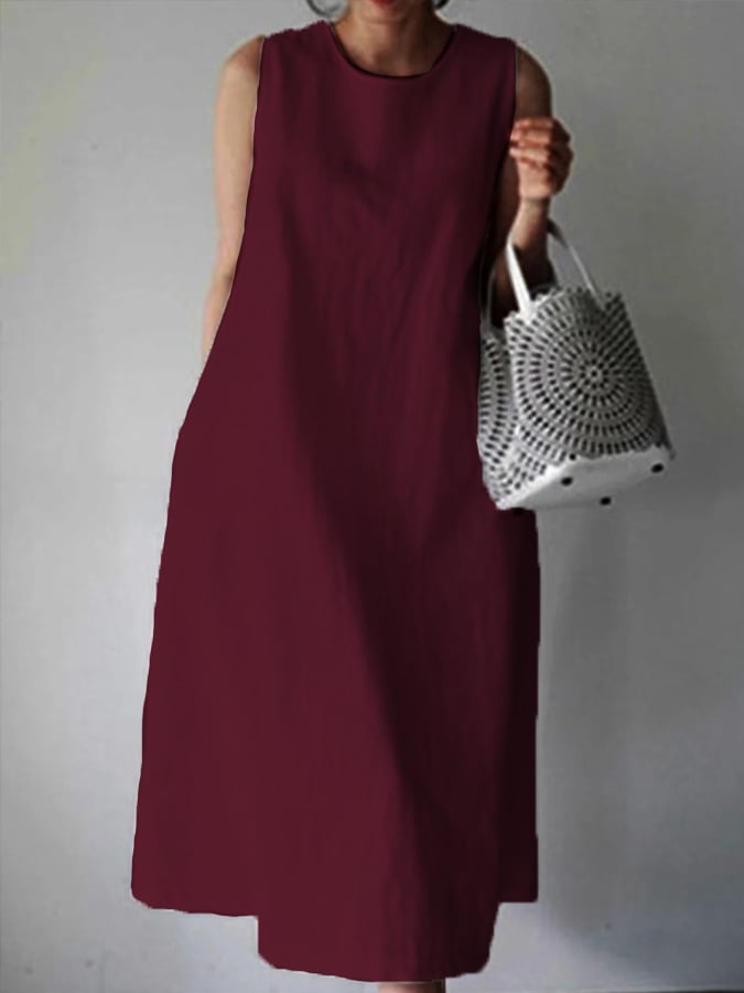 Women's Casual Elegant Cotton Dress