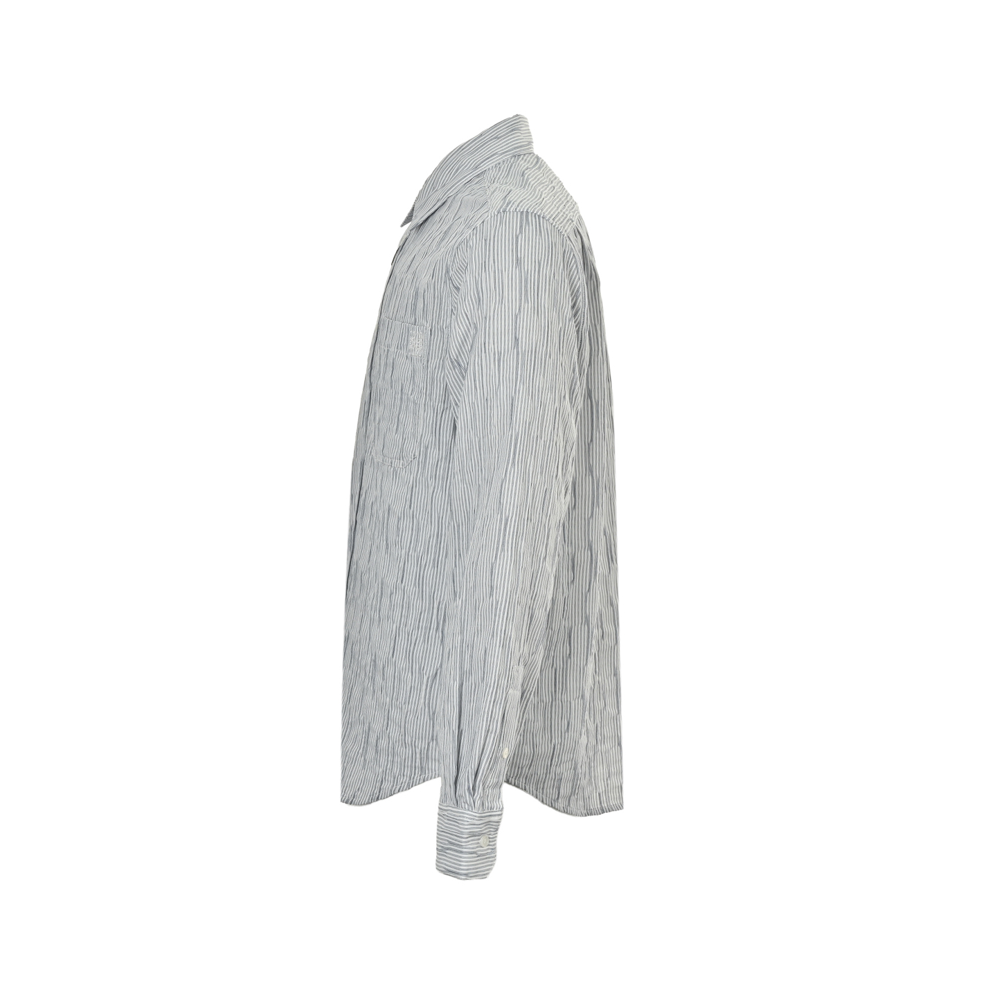 Loewe 25ss striped wavy textured shirt