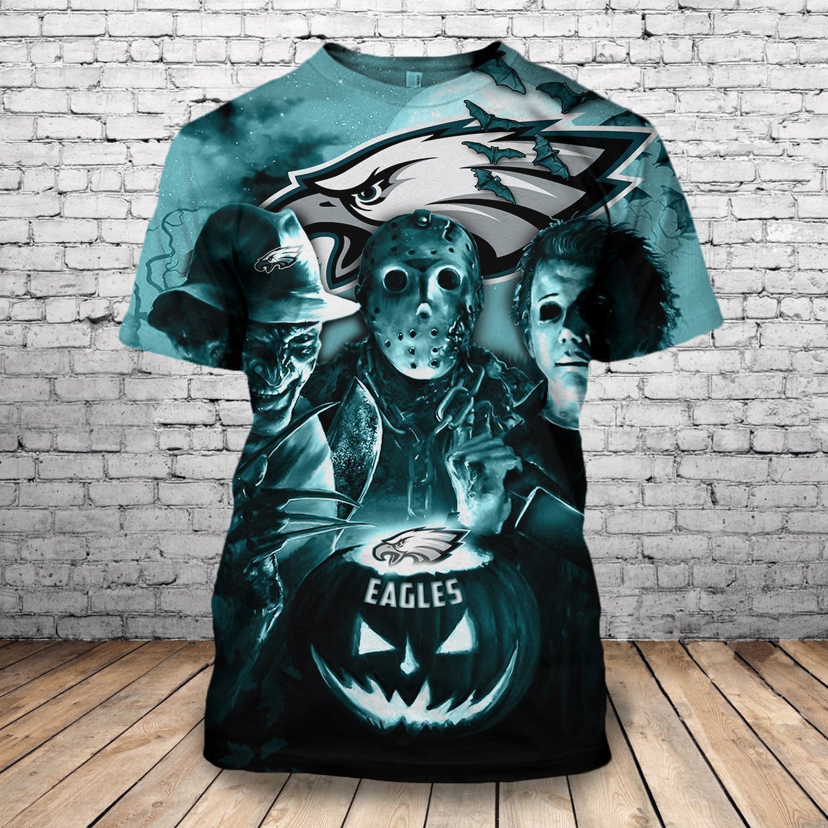 EAGLES HOODIE 3D HORROR2