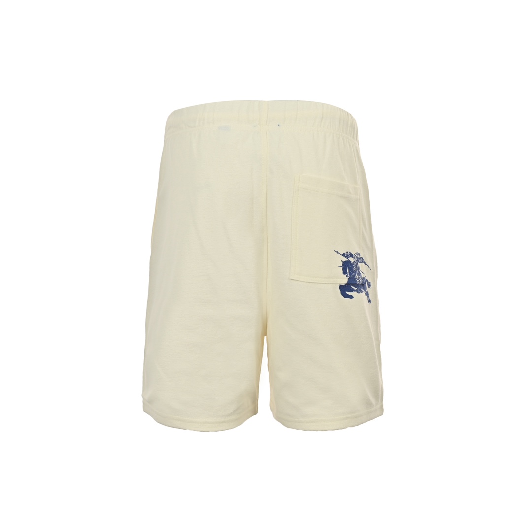 Burberry 24ss Knight Horse Print Terry Shorts
