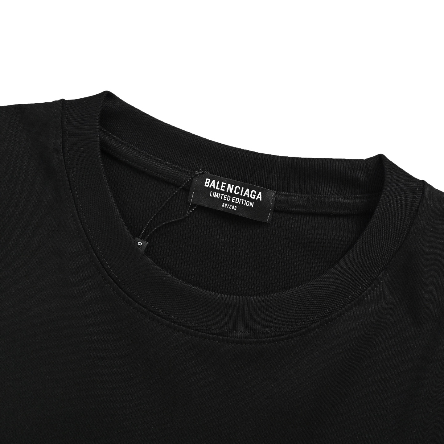 Balenciaga 25ss flame double B letter print short sleeve