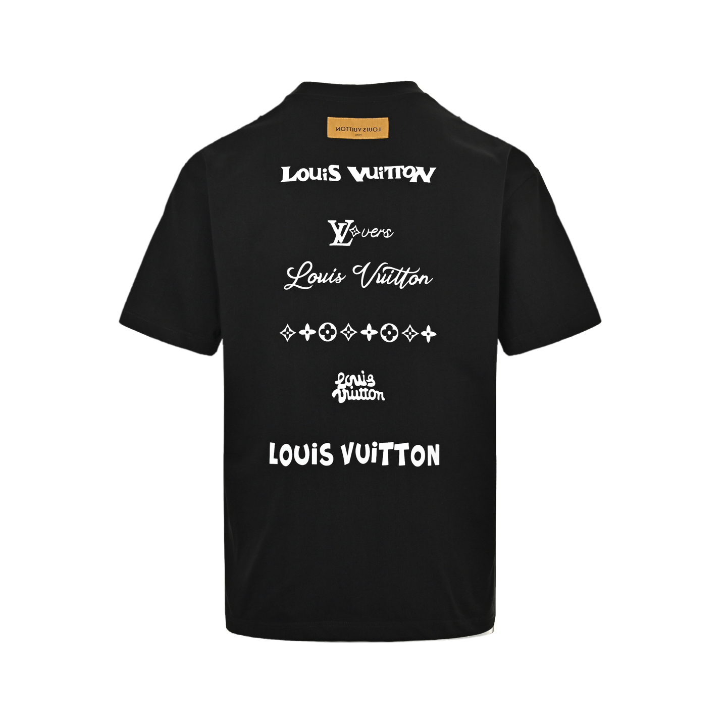 Louis Vuitton 25ss chest embroidery back multi-label print short sleeves