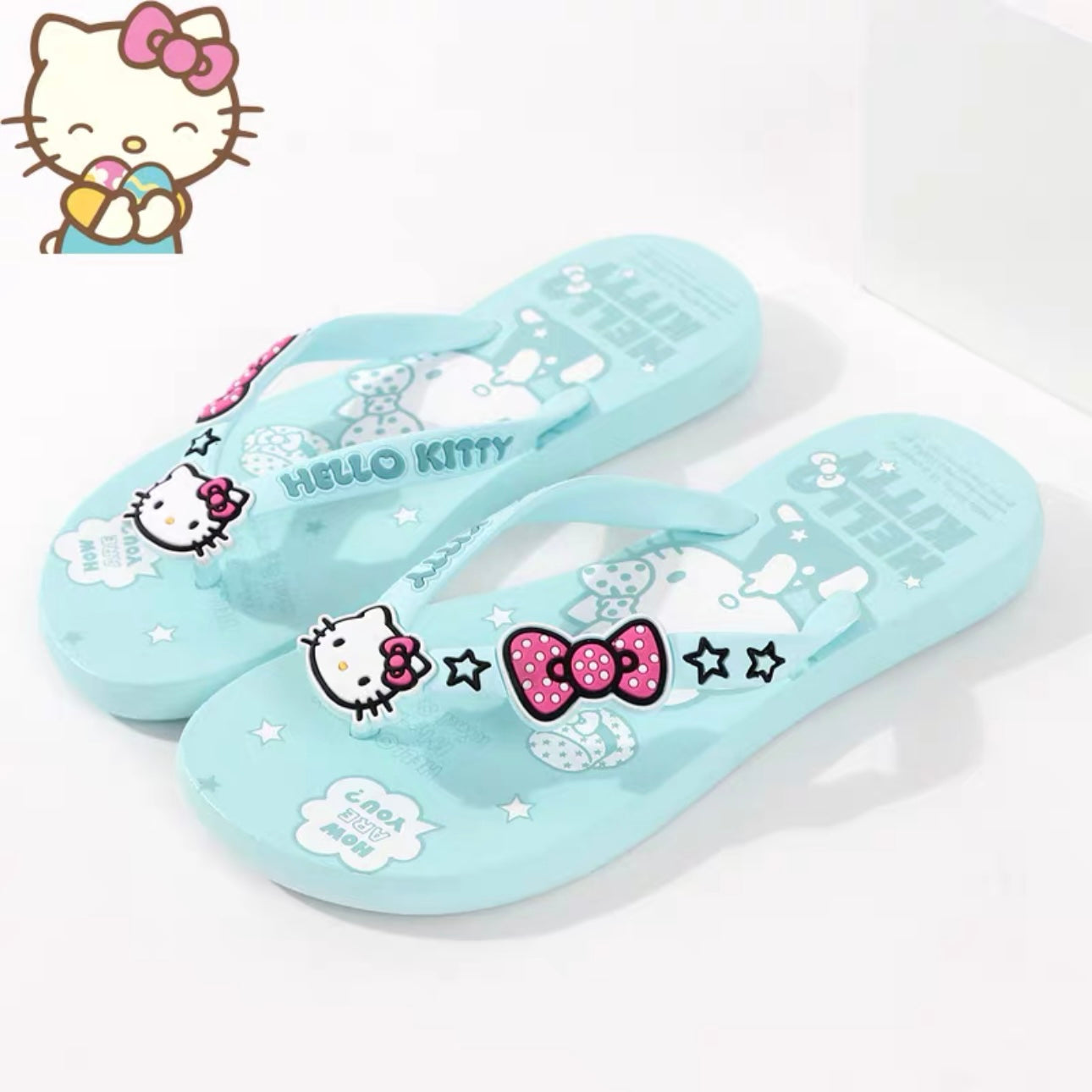 Hellokitty Women Beach Summer Casual Flip Flop Sandals