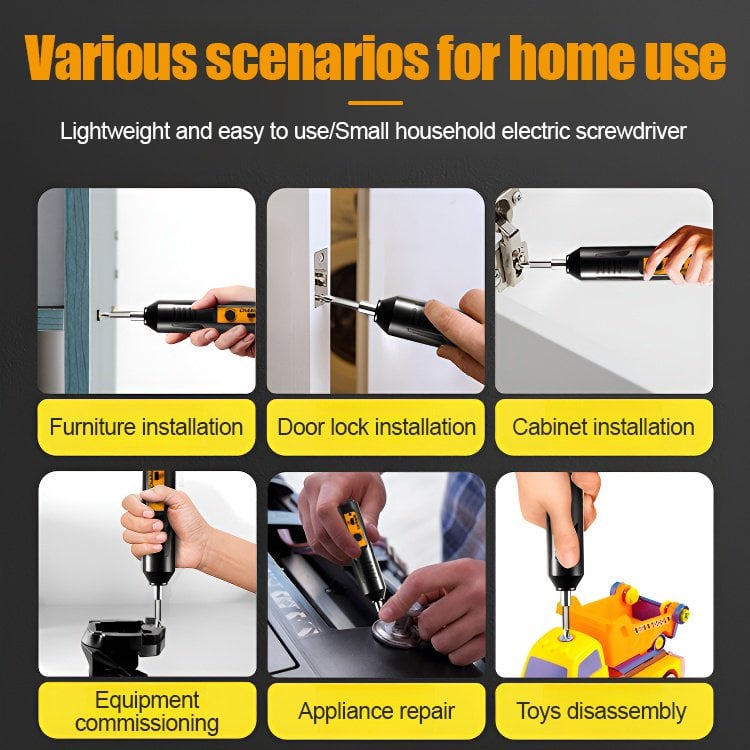 👍Best Assistant👍-Portable Home Use Electric Screwdriver Set