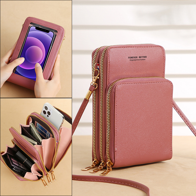 (Last Day Flash Sale-50% OFF)Multi-Compartment Phone Purse With Clear Window-Buy 2 FREE SHIPPING