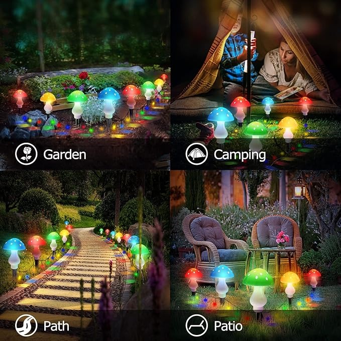 Upgrade Solar Mushroom Lights