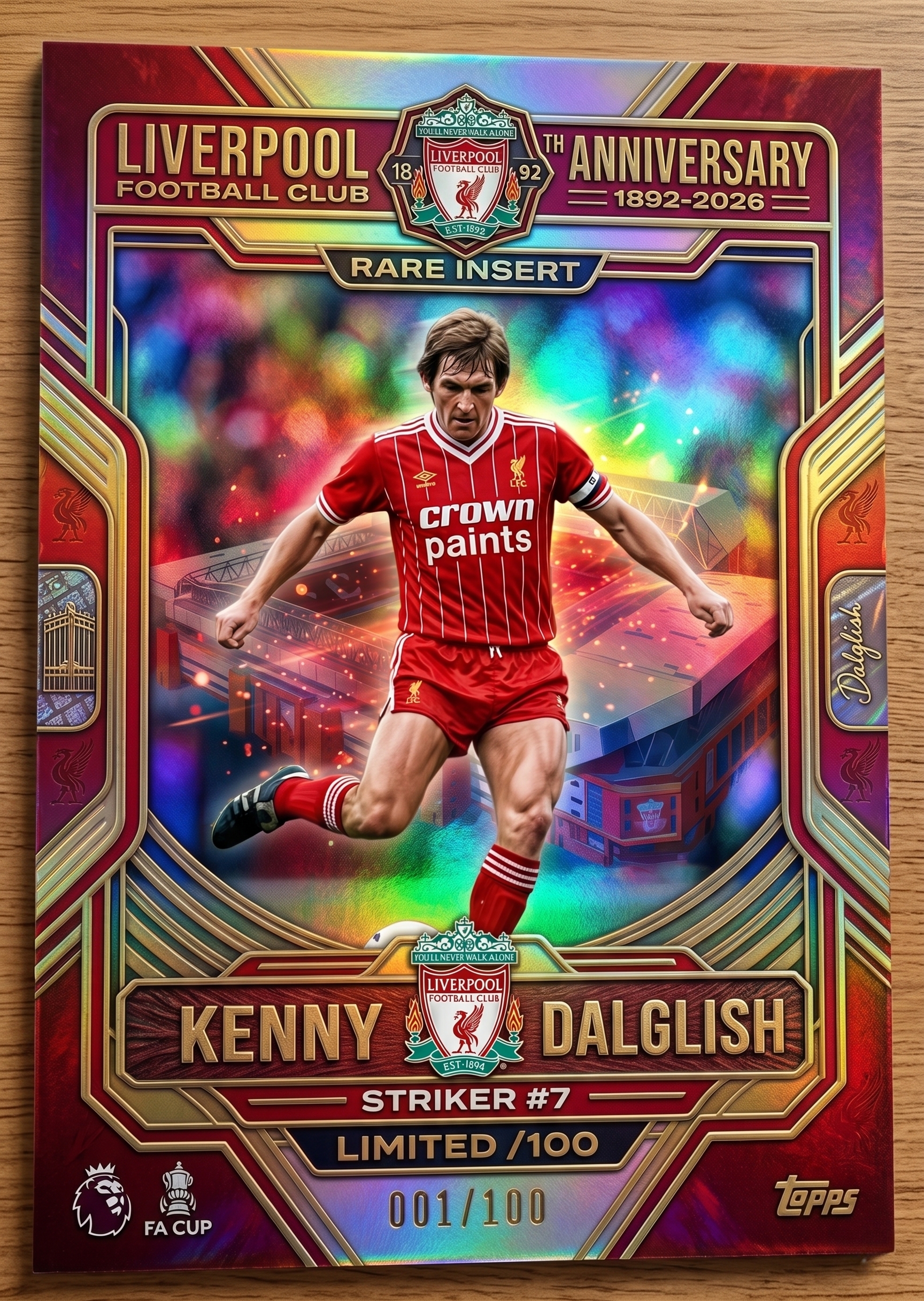 Liverpool Football Club 134th Anniversary Legacy Collection Cards