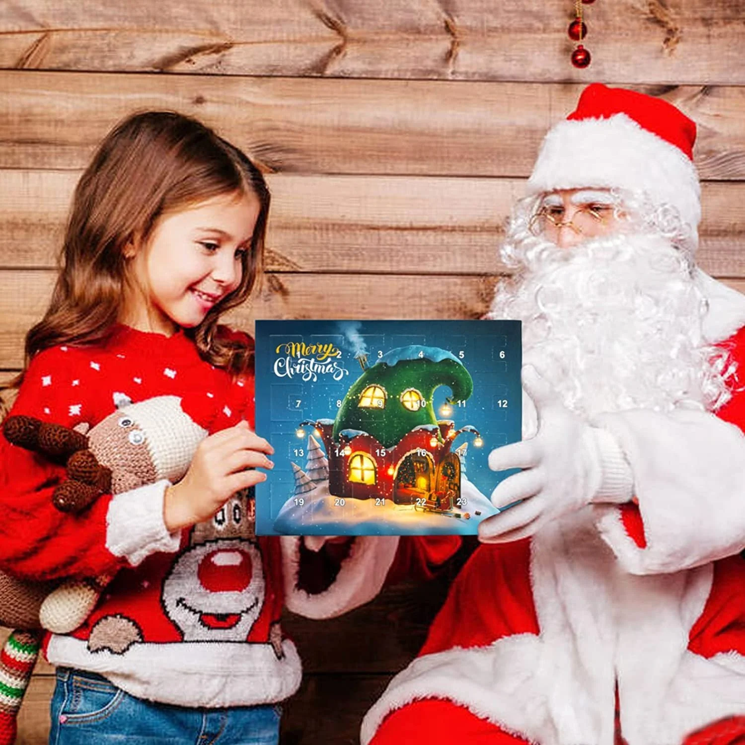(The best gift for kids in 2024🎁) 24-piece DIY Christmas Advent Calendar Bracelet Set Blind Box🎄