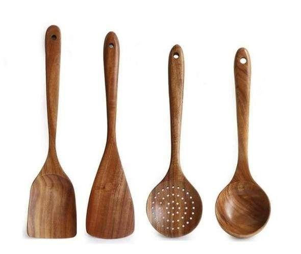 🎅Early Christmas Sale🎅TEAK WOODEN UTENSIL SET