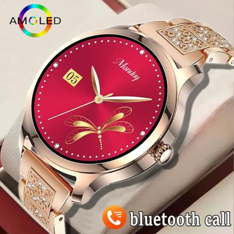 YPAY 2023 Women's Smartwatch Waterproof Sports Watch Bluetooth Talk 1.32-inch Full screen Touch Smartwatch for Huawei Xiaomi