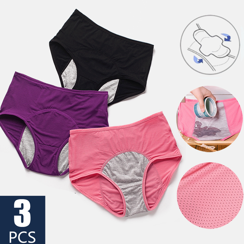 (🔥Summer Hot Sale-50% OFF)3Pcs/Set Menstrual Period Leak Proof Panties-Buy 2 Set Free Shipping