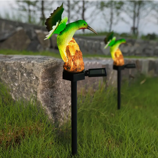 Solar Hummingbird Garden Stake Lights