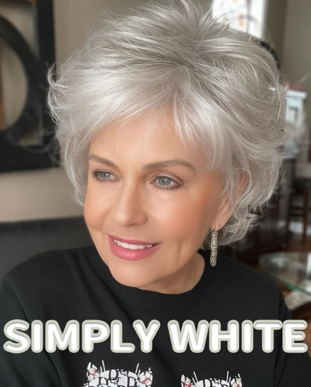 Short Fluffy Wig With Lightweight Layers