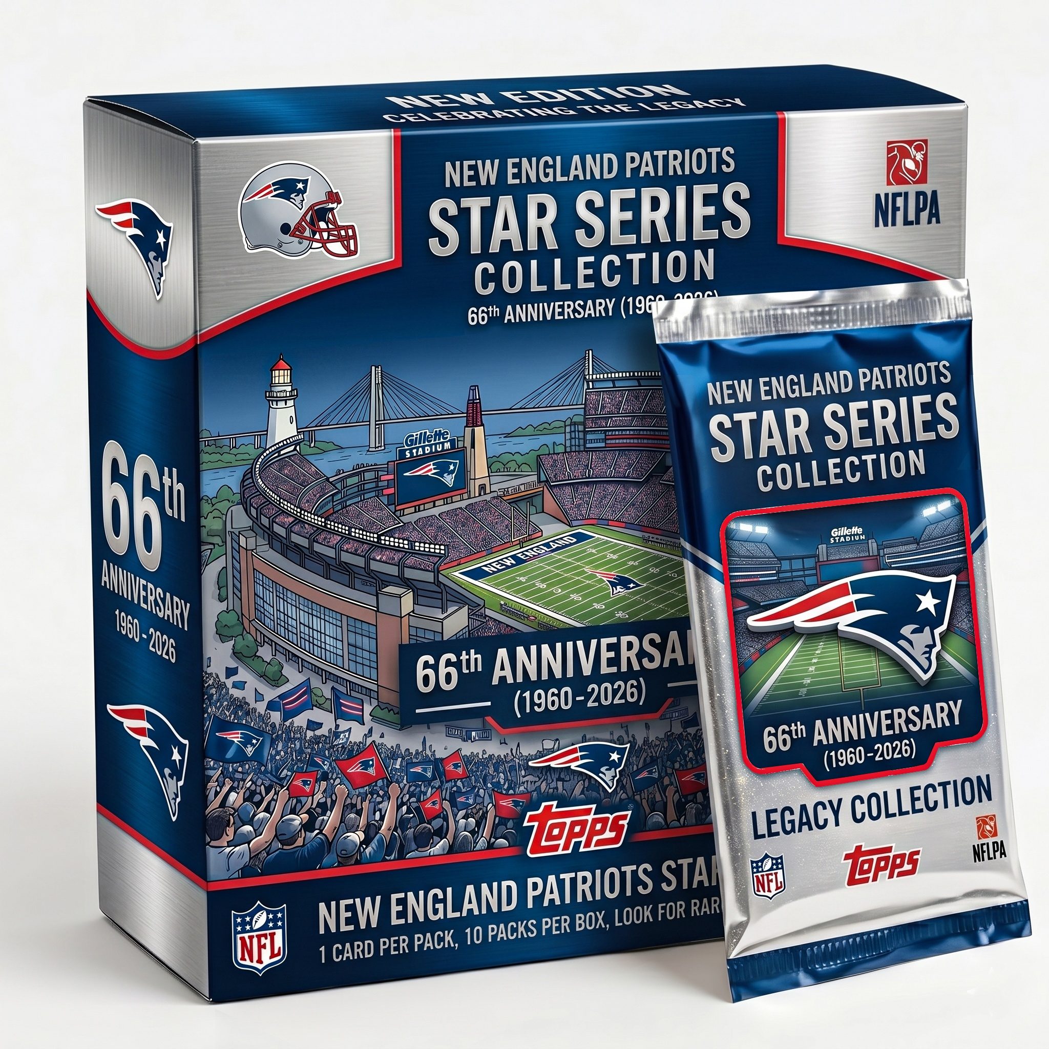New England Patriots 66th Anniversary Cards 🏈🔥