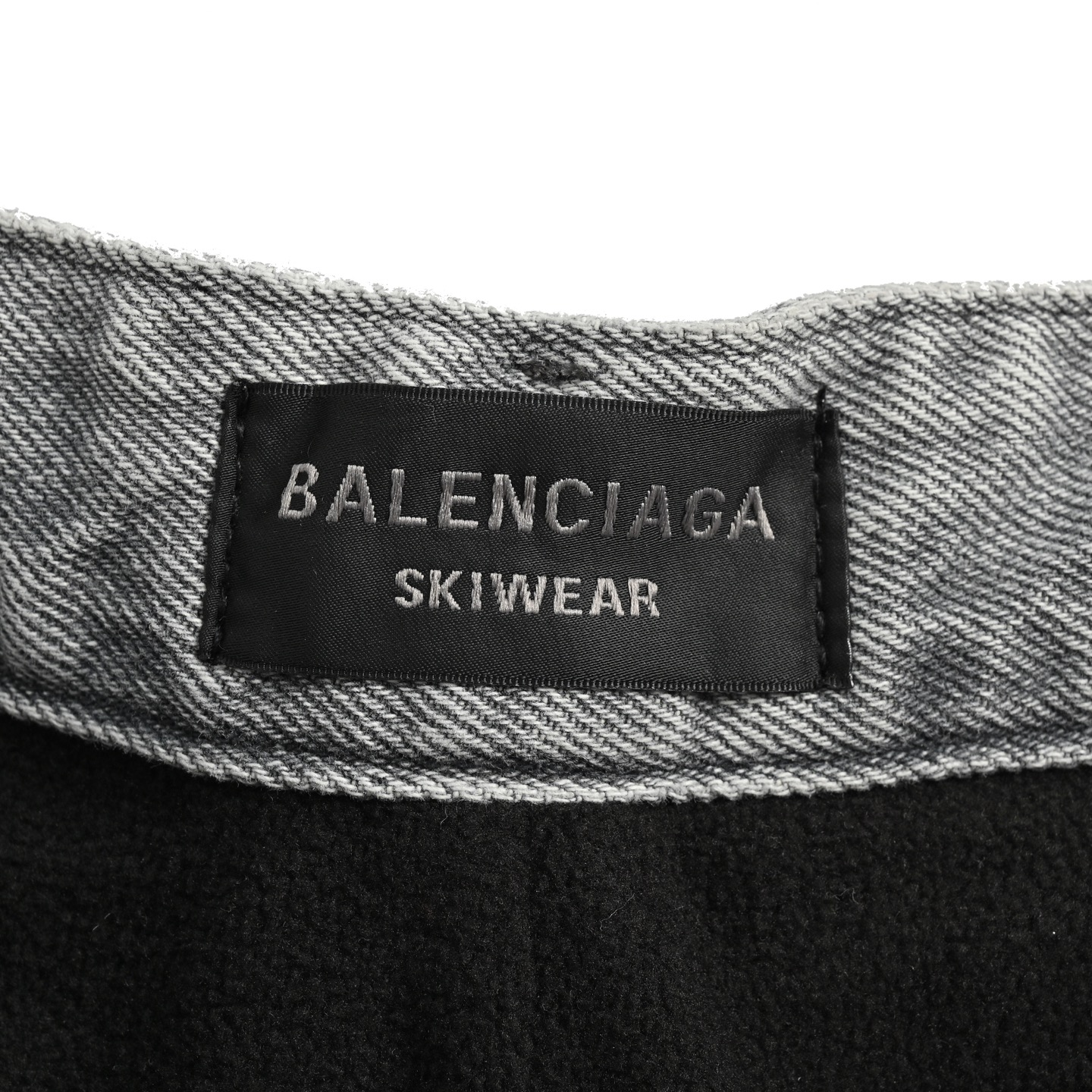 Balenciaga 24Fw light washed fleece denim trousers