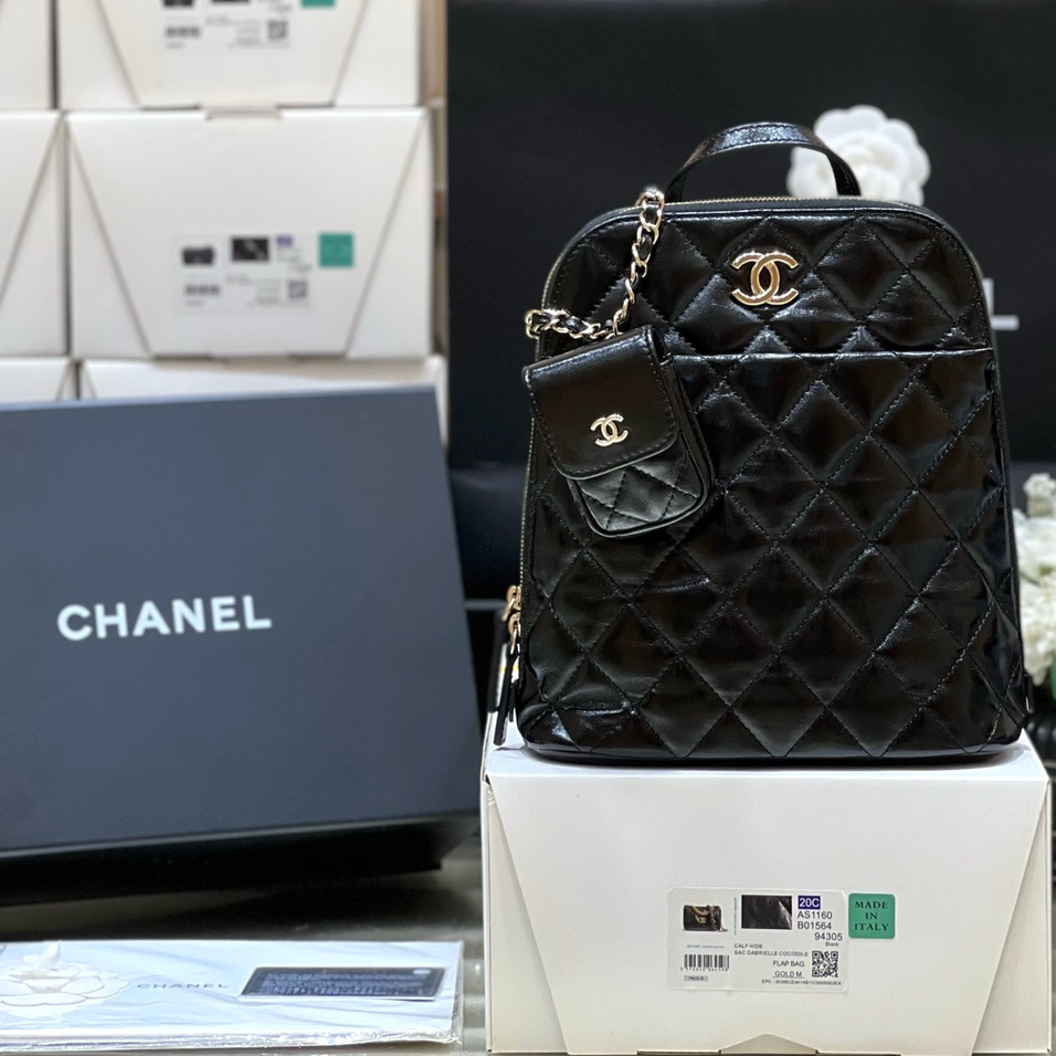 Chanel 22A Advanced Handcraft Series Double Backpack AS3332