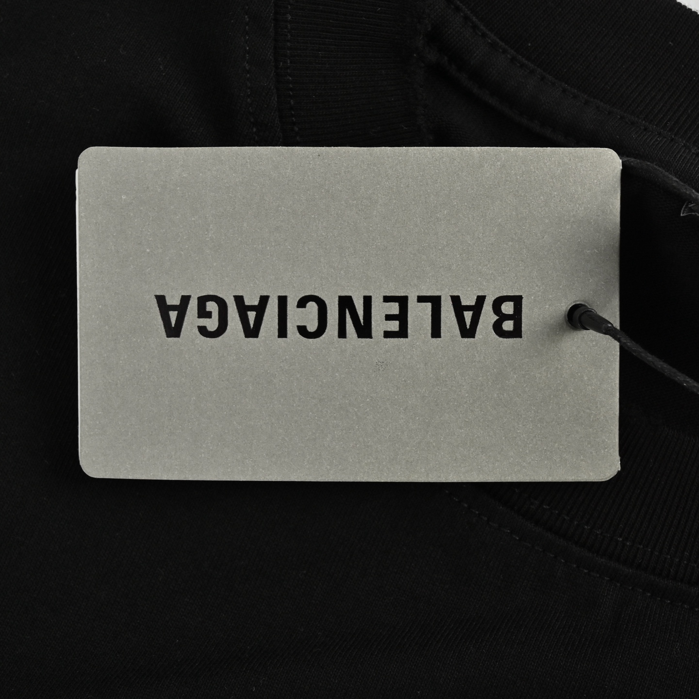 Balenciaga 25ss double B embroidery and 3D inkjet logo ripped short sleeves