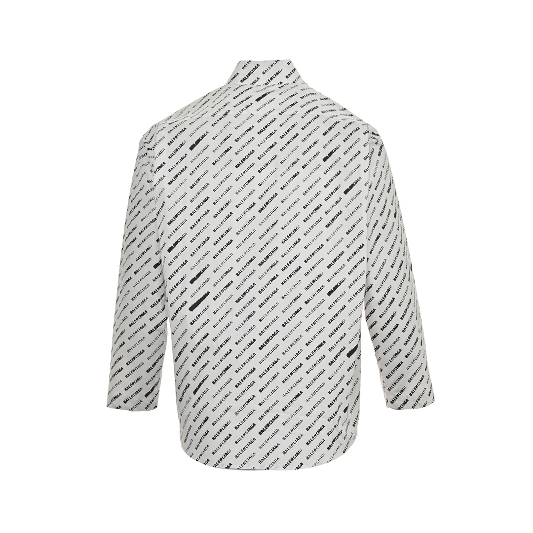 Balenciaga 24ss all-over lettering shirt