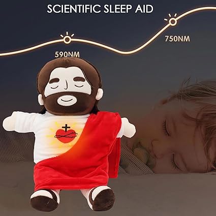 ✟🧸Jesus Breathing Stuffed Animal Plush Savior Doll
