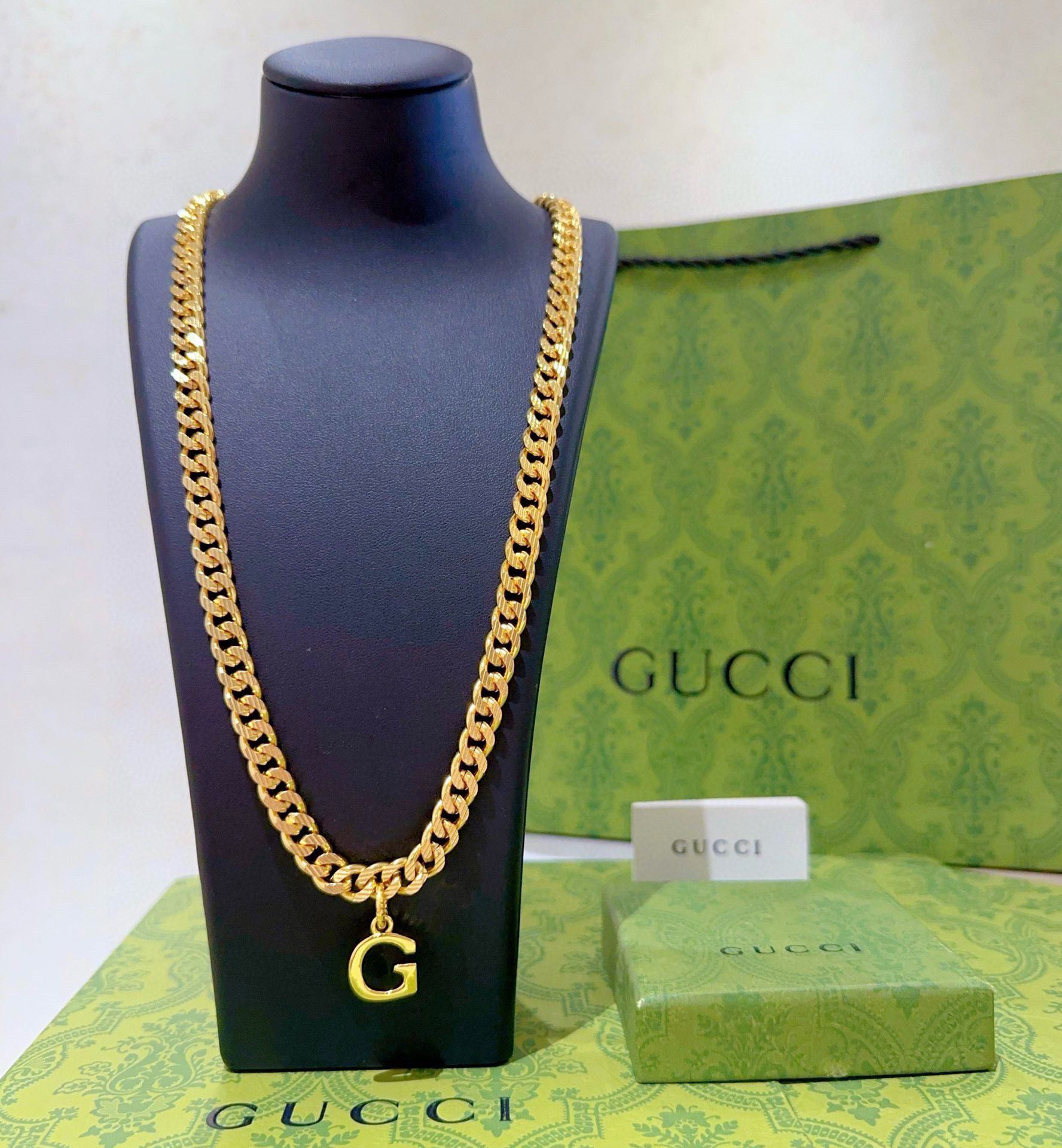 Gucci Anger Forest Series New G Pendant Necklace