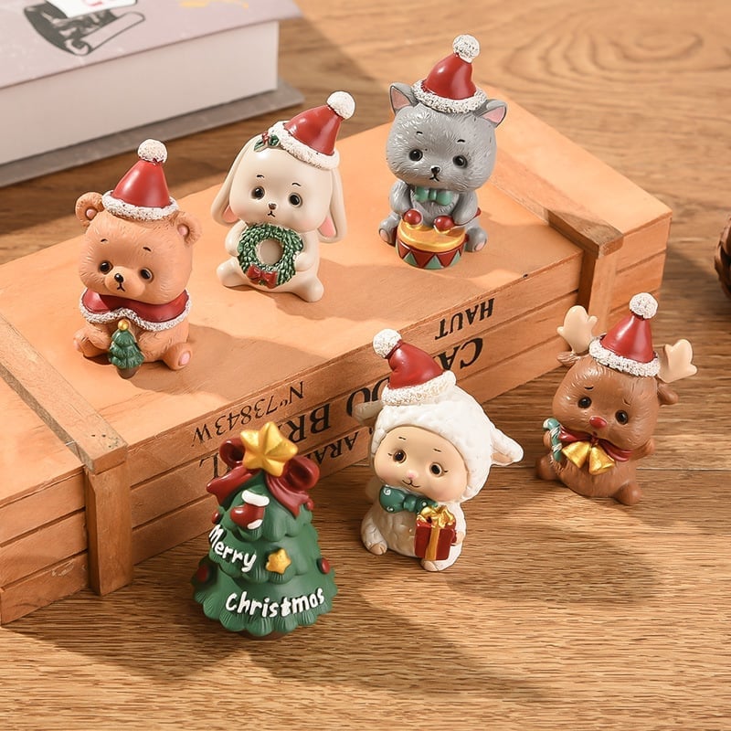 Handmade animal Santa ornaments 🎄 (48% off for Christmas🔥)