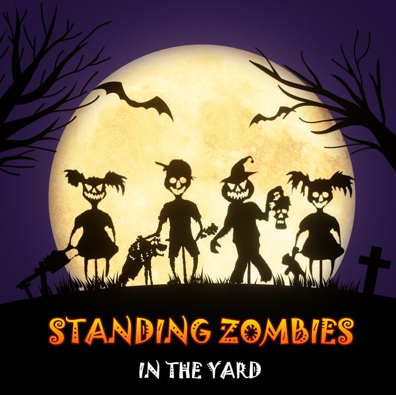🔥45% OFF Last Day Sale -Cute Ghost Zombie-Metal Yard Art - BUY 3 FREE SHIPPING