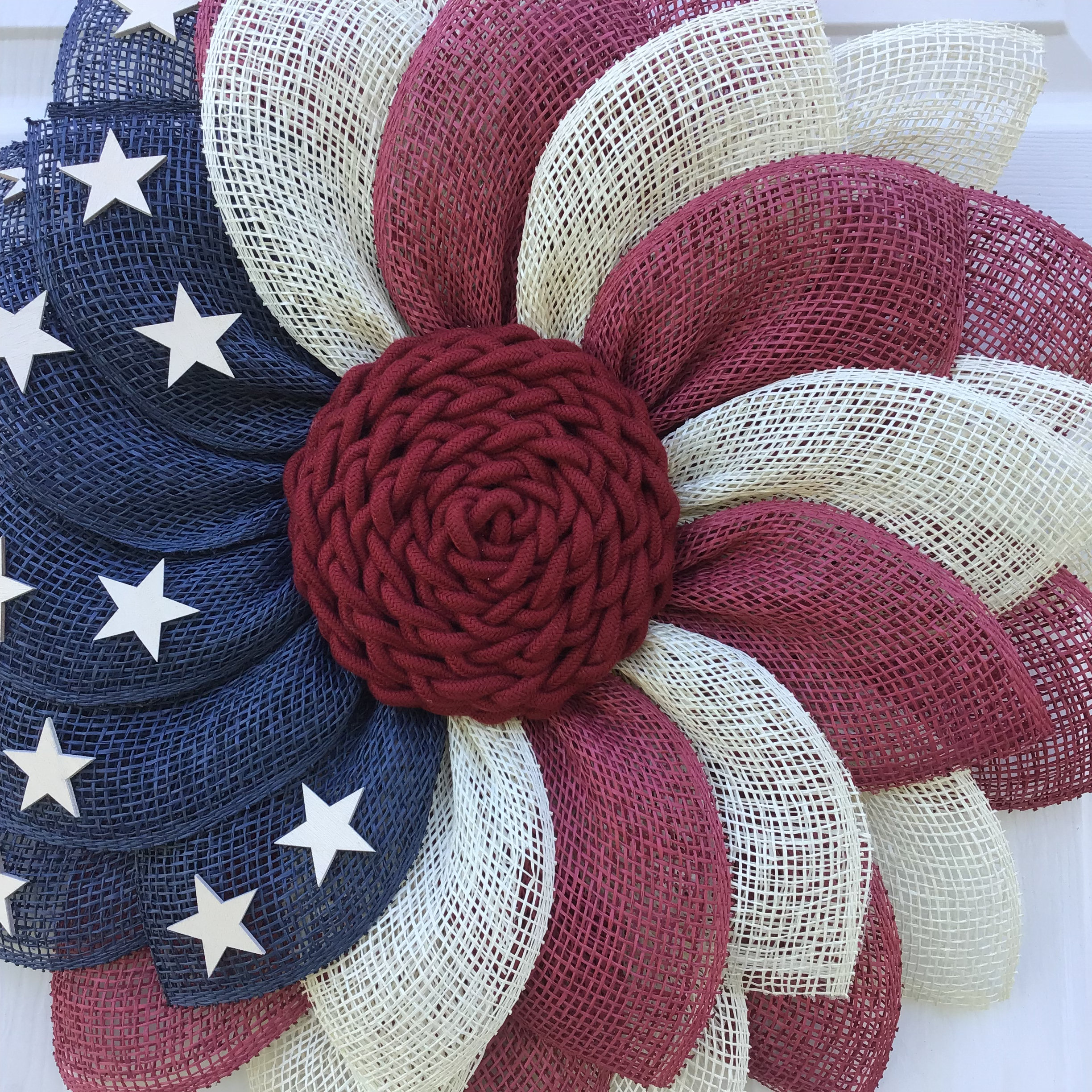 🔥ON SALE - 45% OFF🔥American Flag Independence Day Sun Flower Wreath