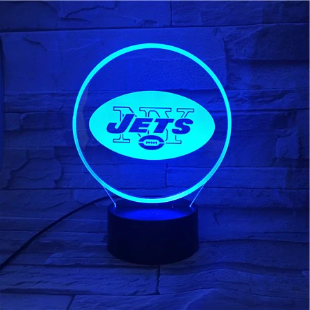 NEW YORK JETS 3D LED LIGHT LAMP