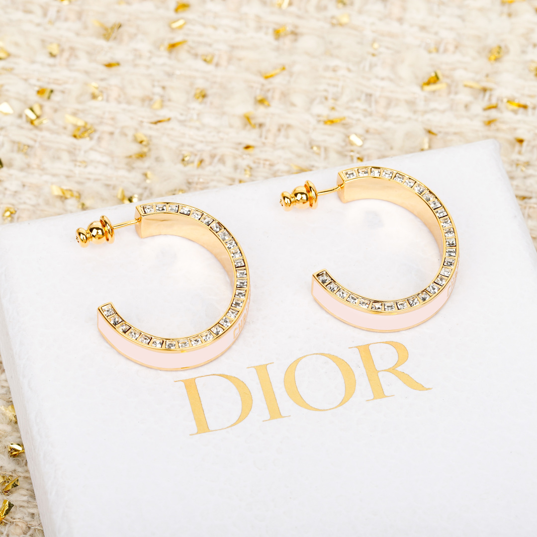 Dior diamond earrings