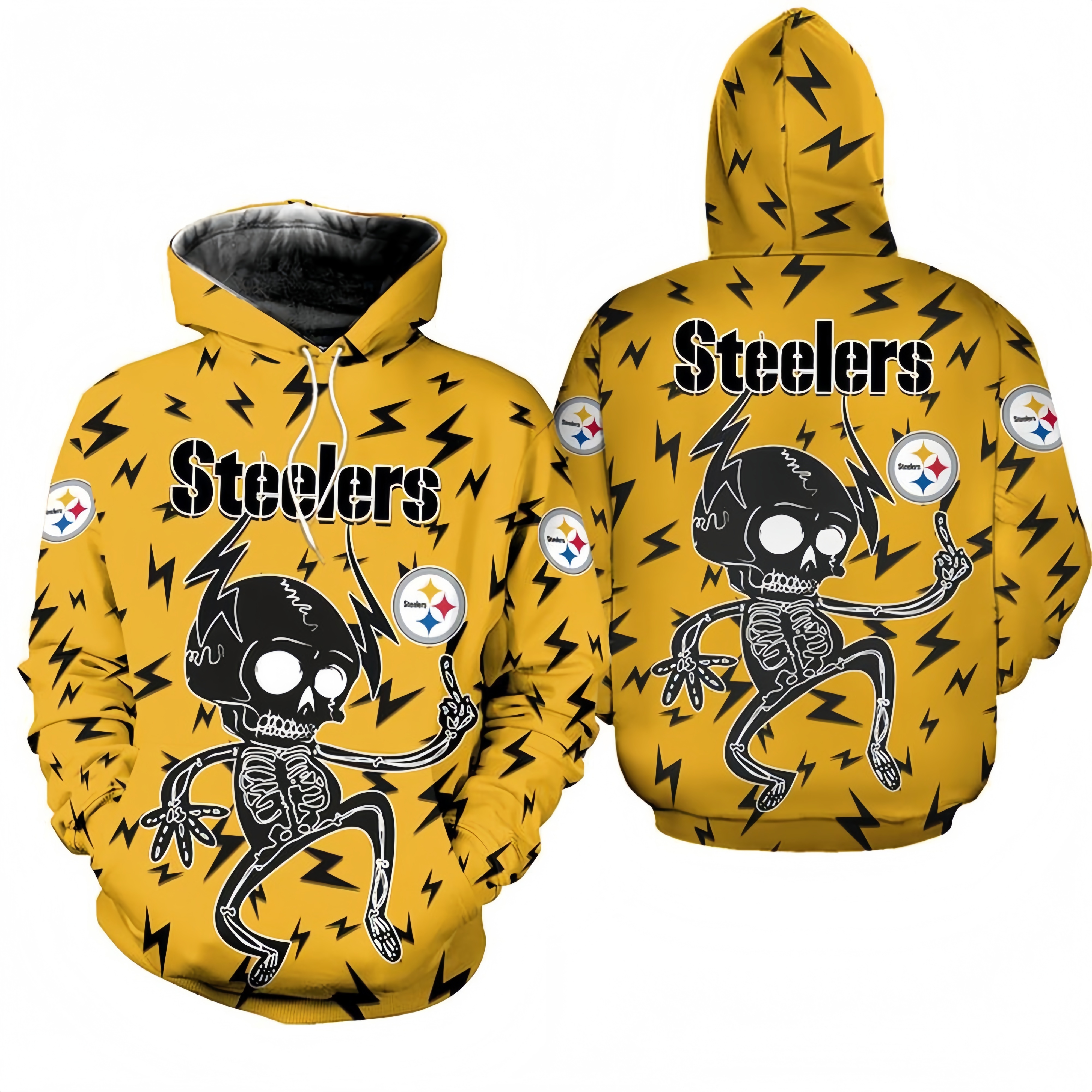 PITTSBURGH STEELERS 3D ELECTRIC SHOCK CUTE SKELETON