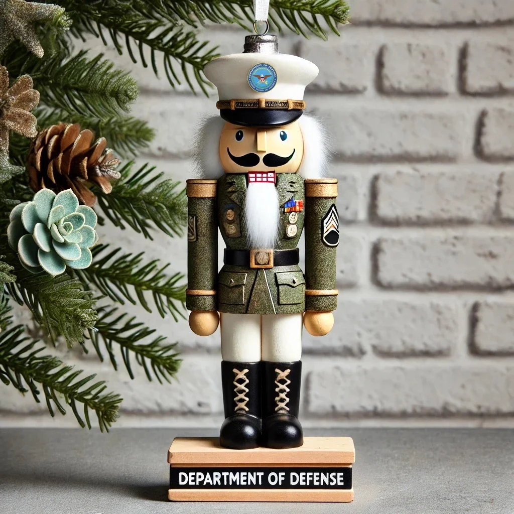 Veteran Tribute Nutcracker Statue Ornament