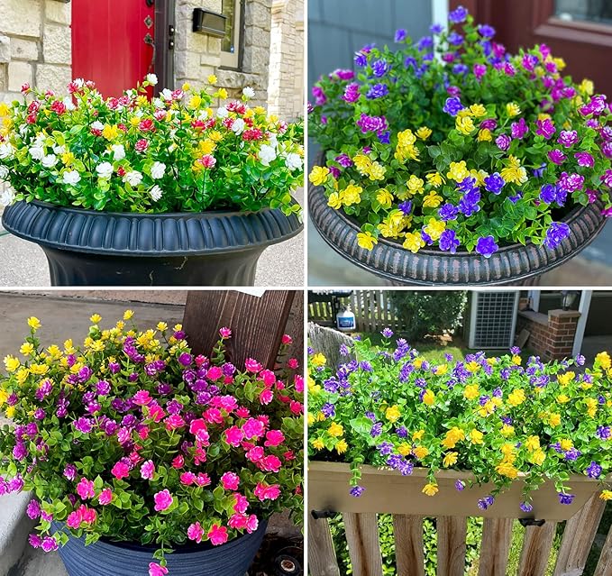 🌺🌺Artificial Milan grass fake flower plant decoration (spring and summer decoration-UV protection)