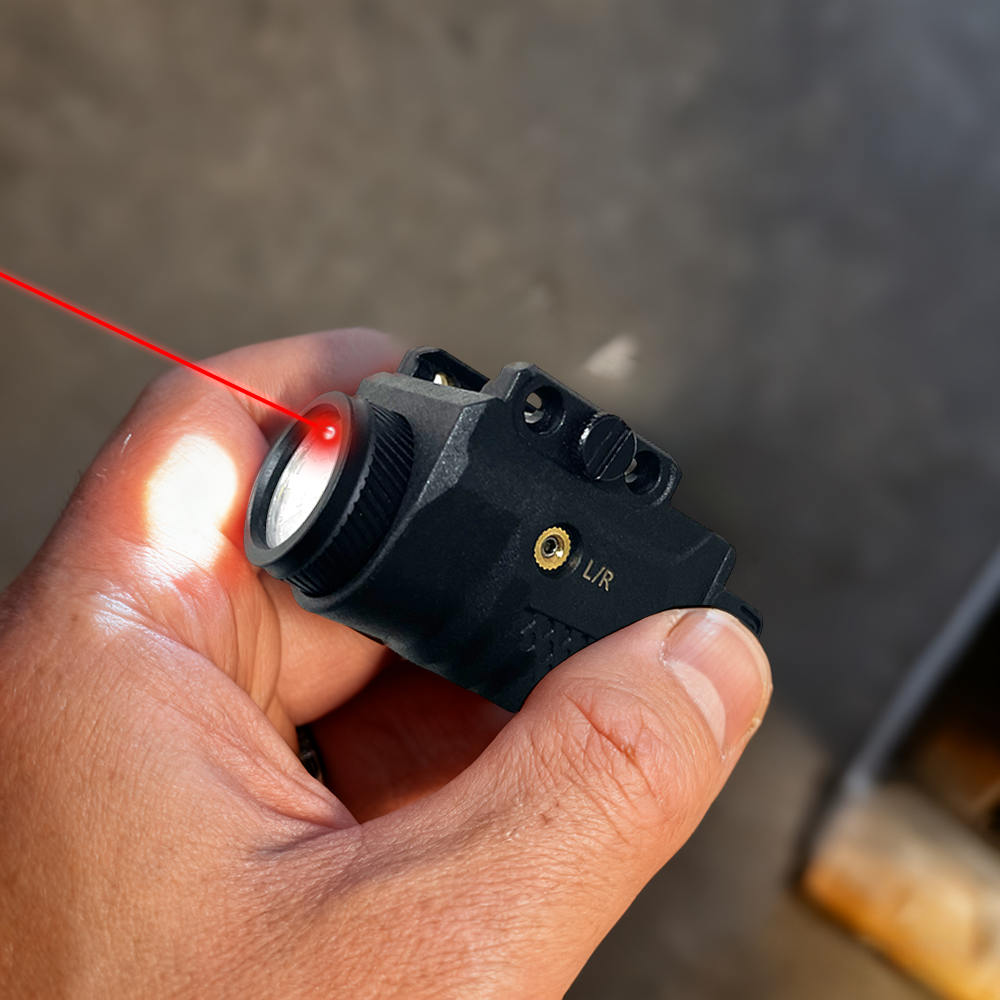 GAZESHOT 800lm outdoor Light with Laser for Picatinny Rail Mounting Ideal for Outdoor Scenarios